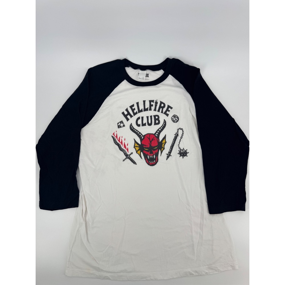 Netflix Stranger Things Hellfire Mens XL 3/4‎ Sleeve Shirt
